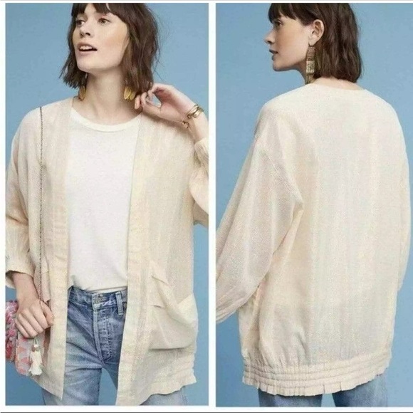 Anthropologie Hei Hei Metallic Kimono Size Medium/Large - Picture 1 of 7